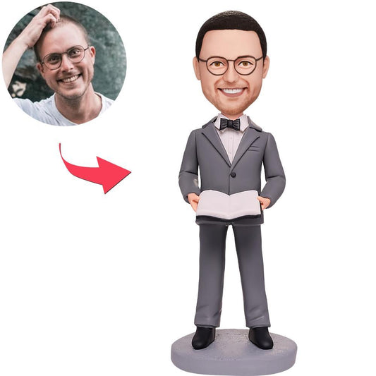 Teacher/Professor Custom Bobbleheads With Engraved Text