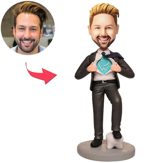 Dentist With Logo Custom Bobblehead